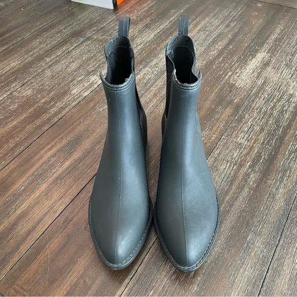 Jeffrey Campbell Havana Last Stormy Matte Point Toe Chelsea Rain Boot Women’s 7 - Picture 6 of 13